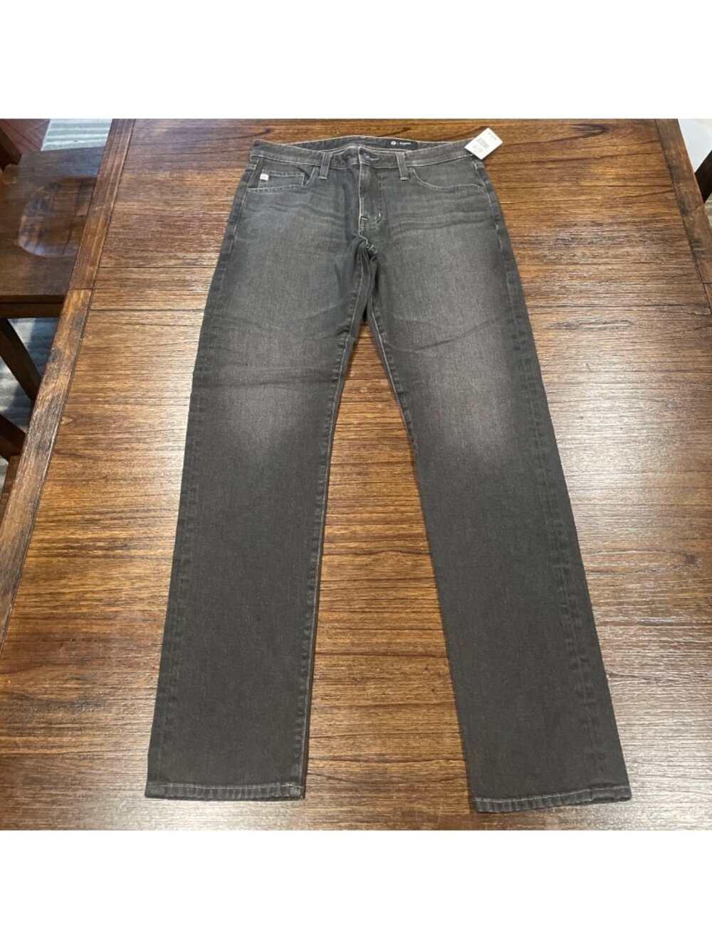 AG Tellis Modern Slim Jean Mens 32x32 Faded Black Charcoal Stretch Denim DOVR
